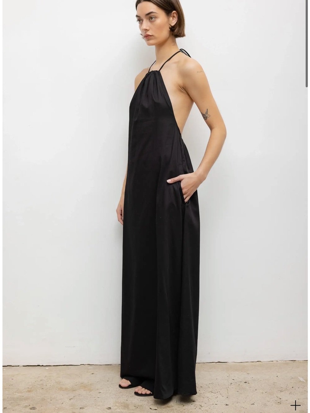 Worn once Leset Yoko Halter Maxi Dress